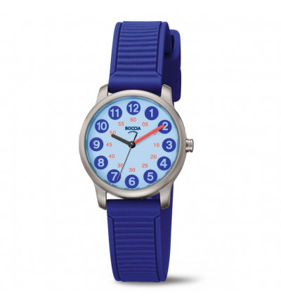 Boccia Damenuhren Ziffernblatt: Blau Index  Silikonband Quartz 50 Meter Ref.-Nr.: 3373-06