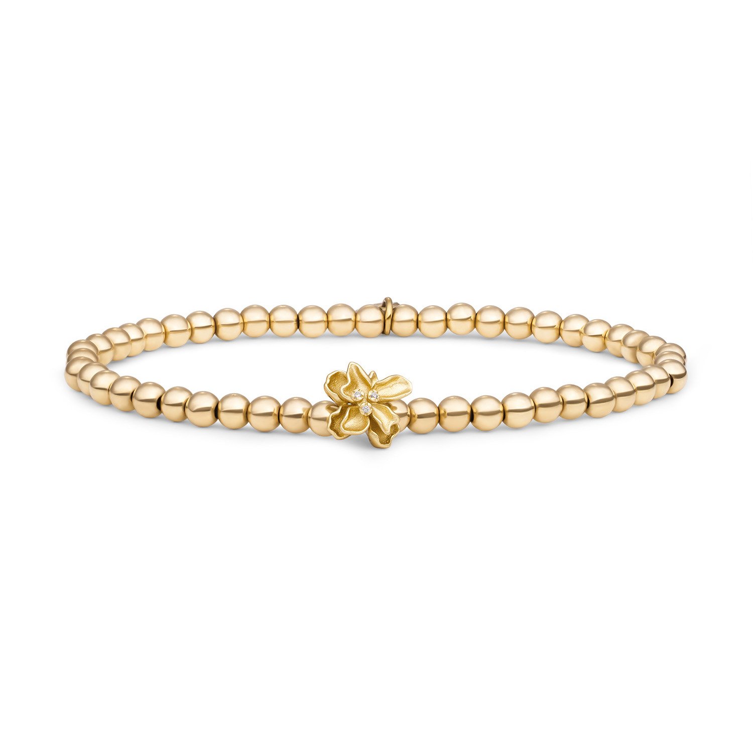 Bracelet | Botanic - verguld - CZ