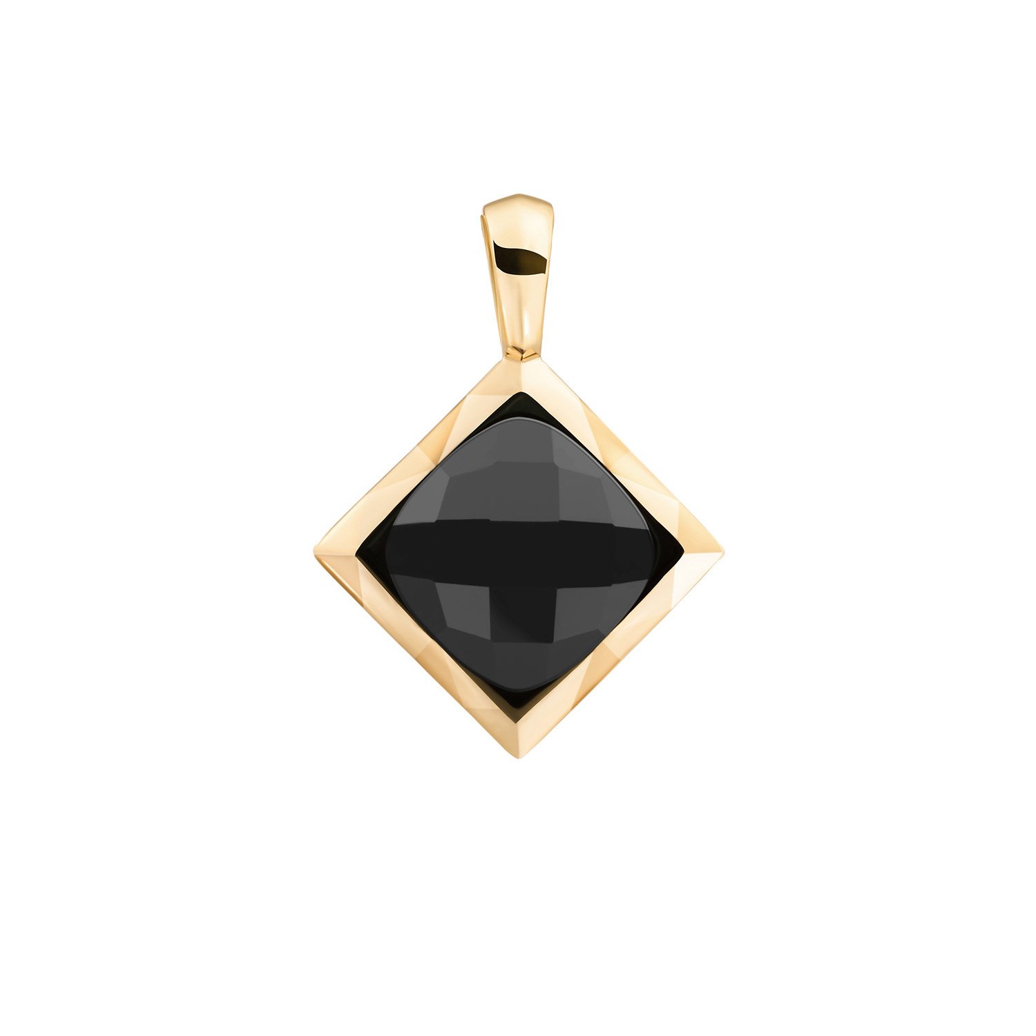SPARKLING VERGULDE HANGER MET ONYX