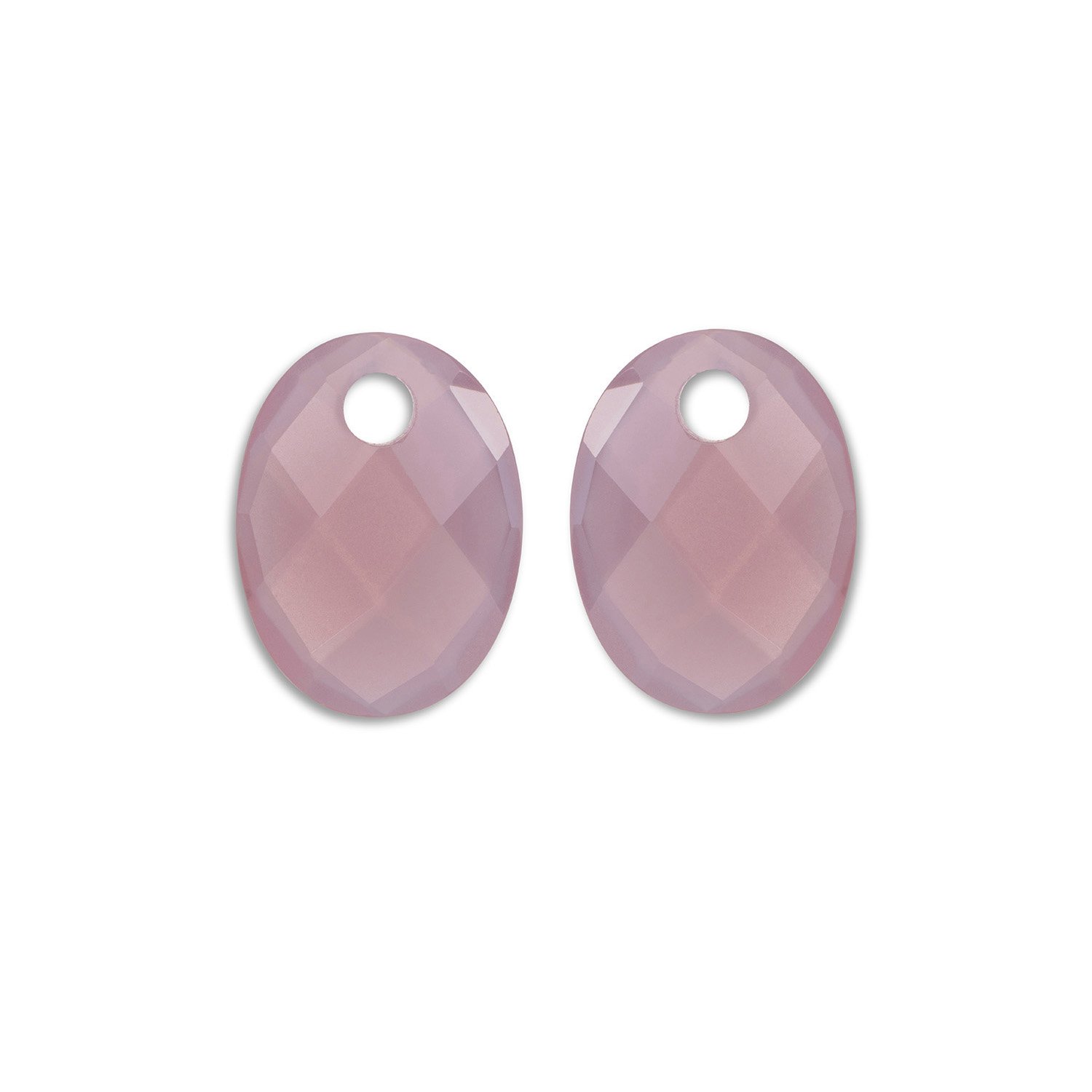 Earstones I Medium Oval - Pink Opalite