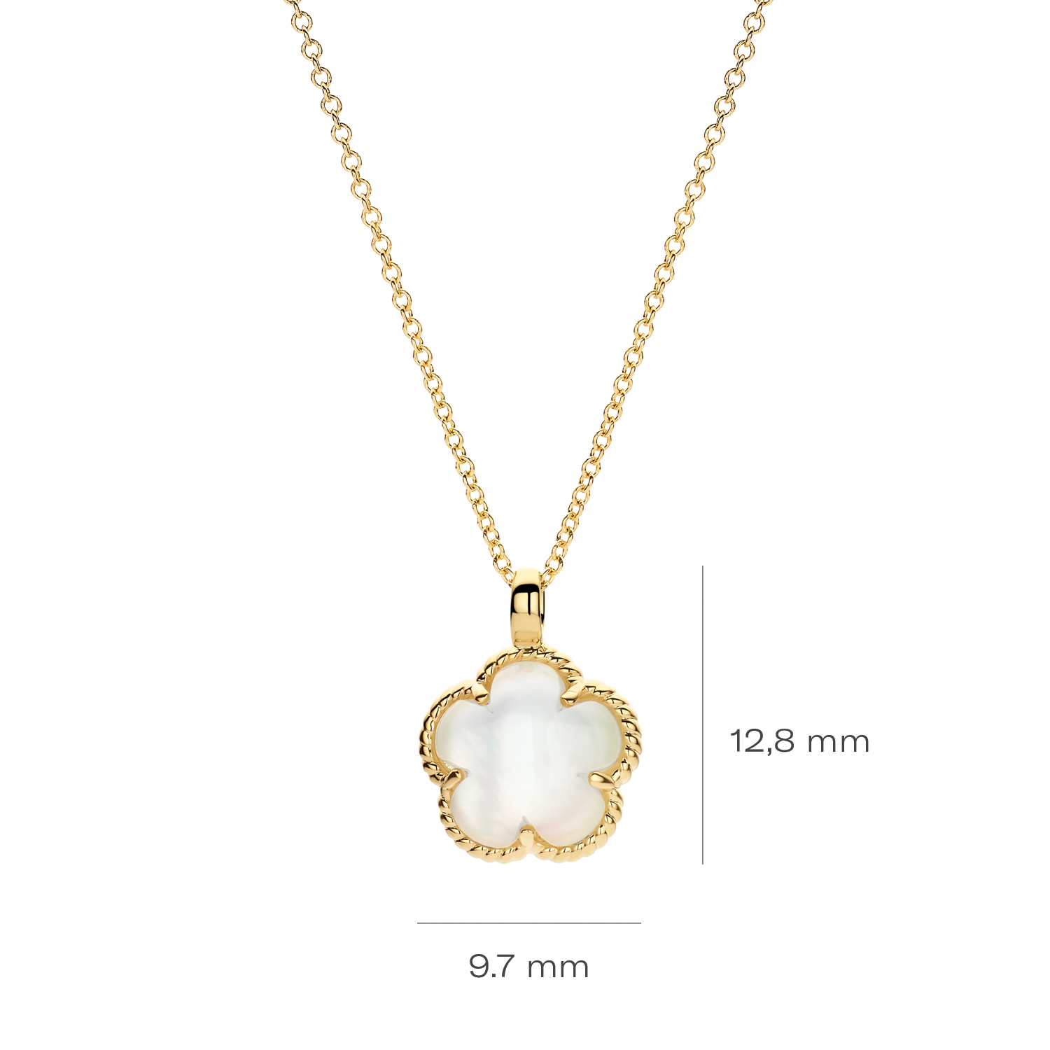 BLUSH GEELGOUDEN COLLIER 3209YMQ