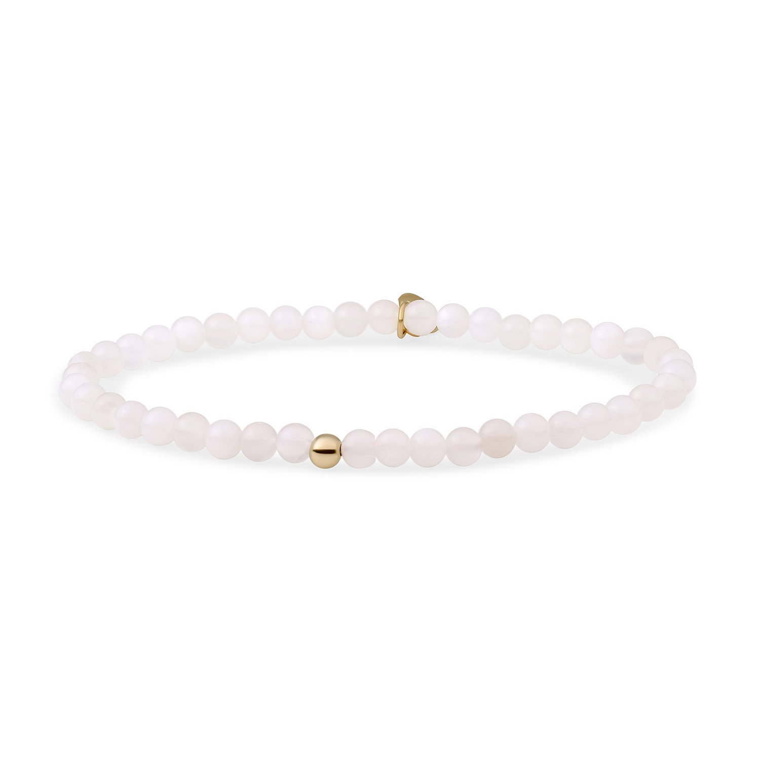 SPARKLING JEWELS ARMBAND MOONSTONE SATURN SMALL 4MM