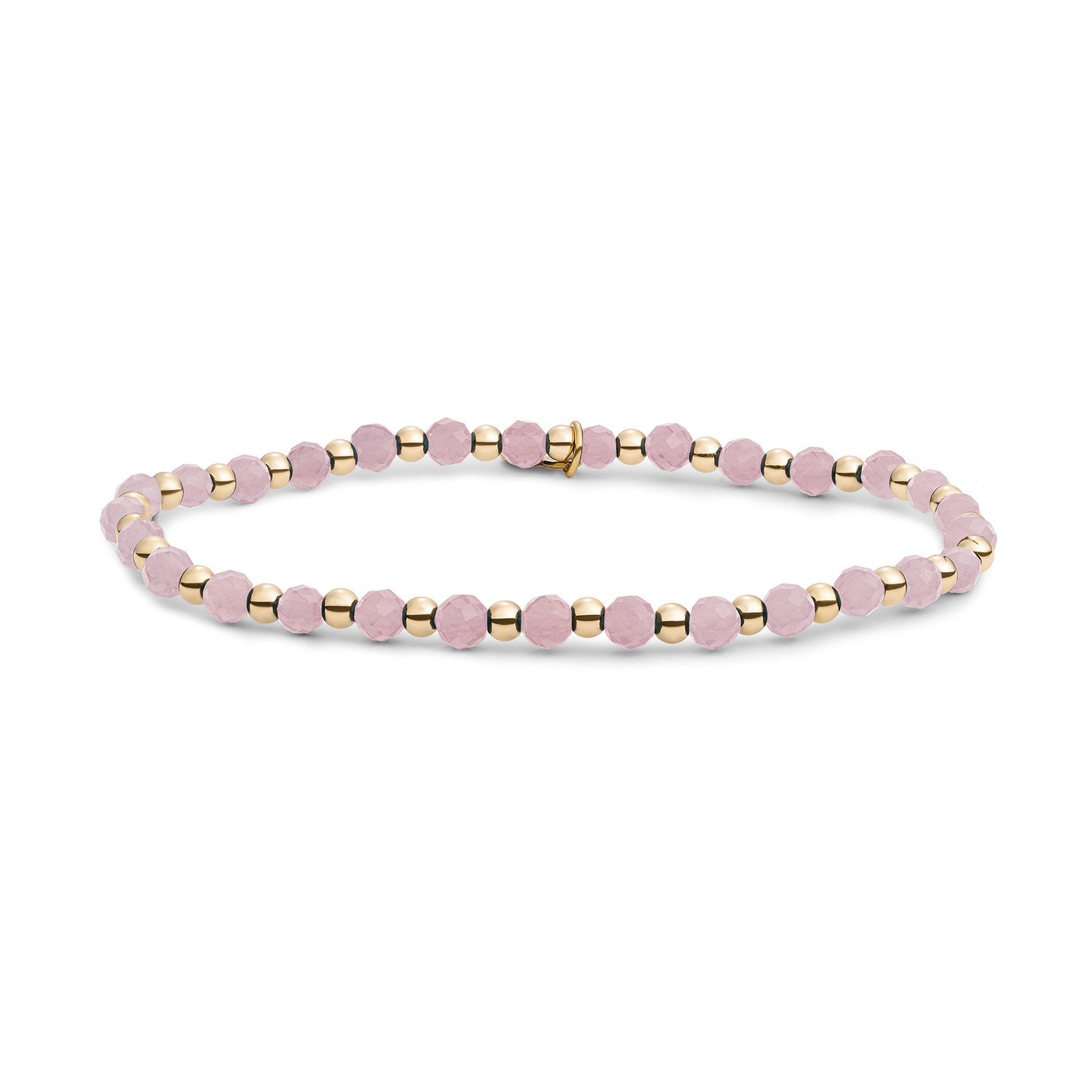 Bracelet Pink Opalite Interstellar - Gold 3mm