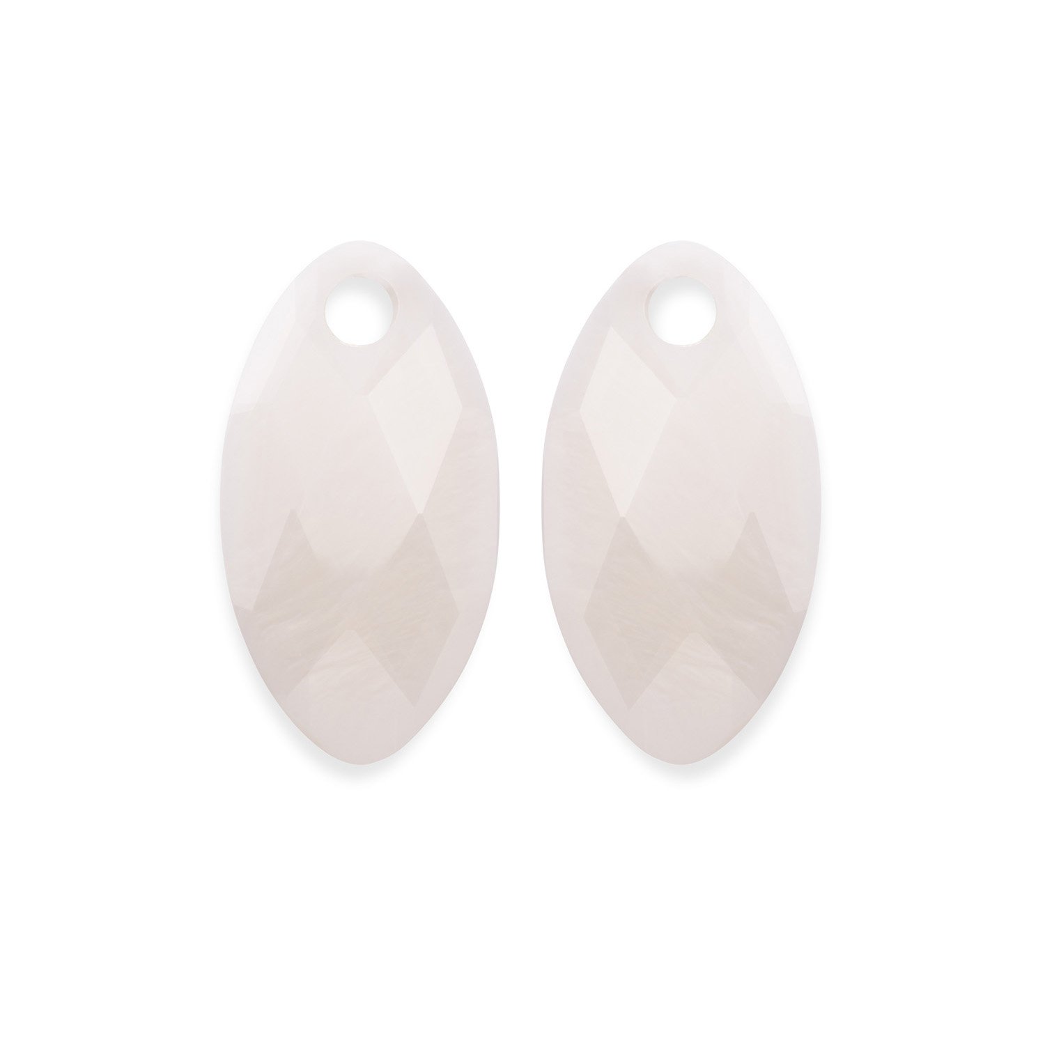 Oorsteentjes - Facet Blad Parel - small