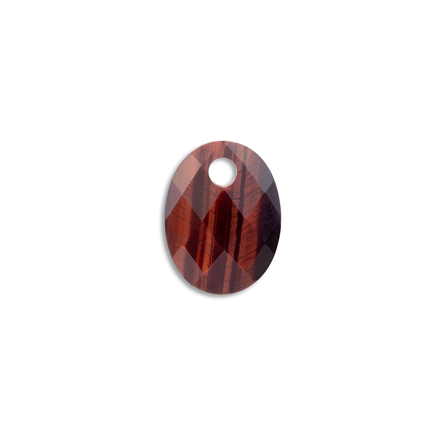 De Pendant Edelsteen Medium Oval Red Tiger Eye trekt direct de aandacht, maar op een manier die bij je past. Dieprode tinten met gouden strepen spelen door de steen, alsof er vuur in gevangen zit. De ovale vorm is zacht en vrouwelijk, terwijl Red Tiger Eye zelf een krachtige uitstraling heeft. Het is een steen die warmte en energie combineert, perfect voor de vrouw die weet wat ze mooi vindt. Draag hem solo aan een fijne ketting en hij wordt het middelpunt, of combineer hem met andere hangers voor een persoonlijke laag-op-laag look. De pendant beweegt mee, voelt licht en zit comfortabel. Elke steen is uniek, net als jouw stijl. &bull; Red Tiger Eye met dieprode en gouden strepen &bull; Ovale vorm voor zachte vrouwelijke uitstraling &bull; Medium formaat, ideaal als eyecatcher &bull; Solo of te combineren met andere hangers Of je hem nu draagt bij een casual lunch of een avond uit, de Pendant Edelsteen Medium Oval Red Tiger Eye voegt dat persoonlijke detail toe dat jouw look compleet maakt.