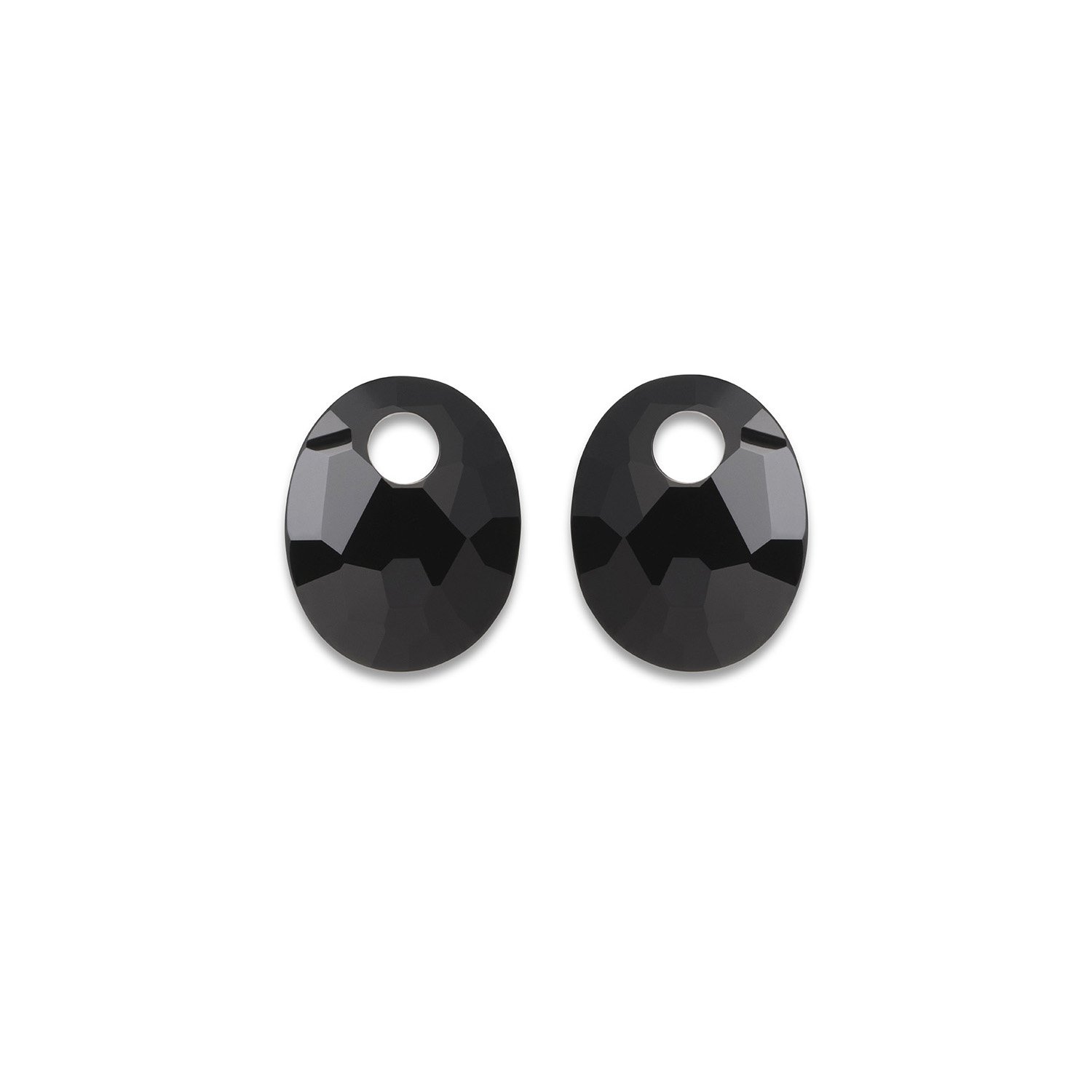 Onyx - Twist oval oorbel edelstenen