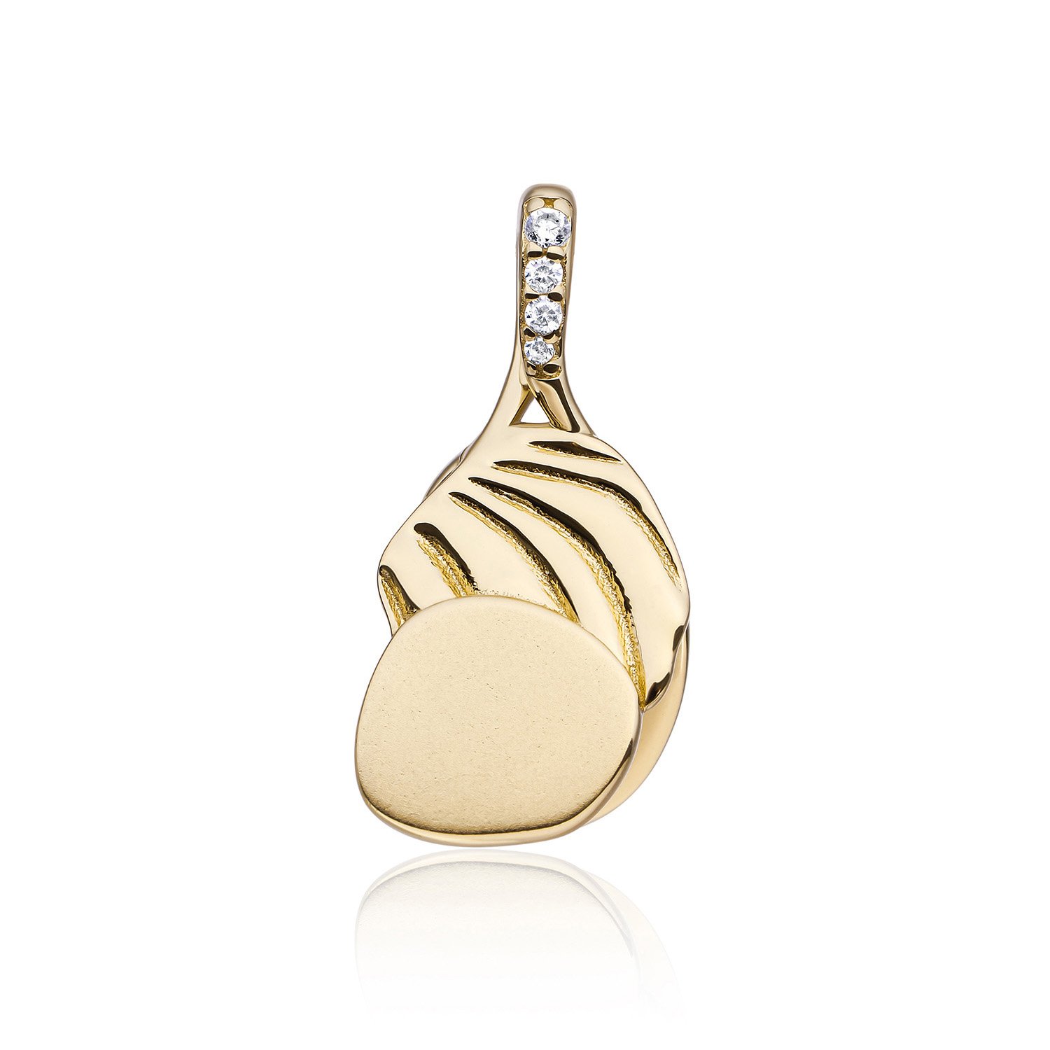 Pendant I Uneven Gold - CZ
