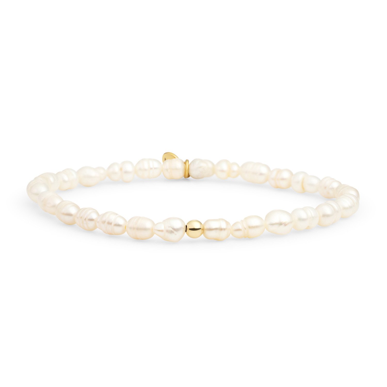 Armband - Parel Saturnus small - Goud 4mm