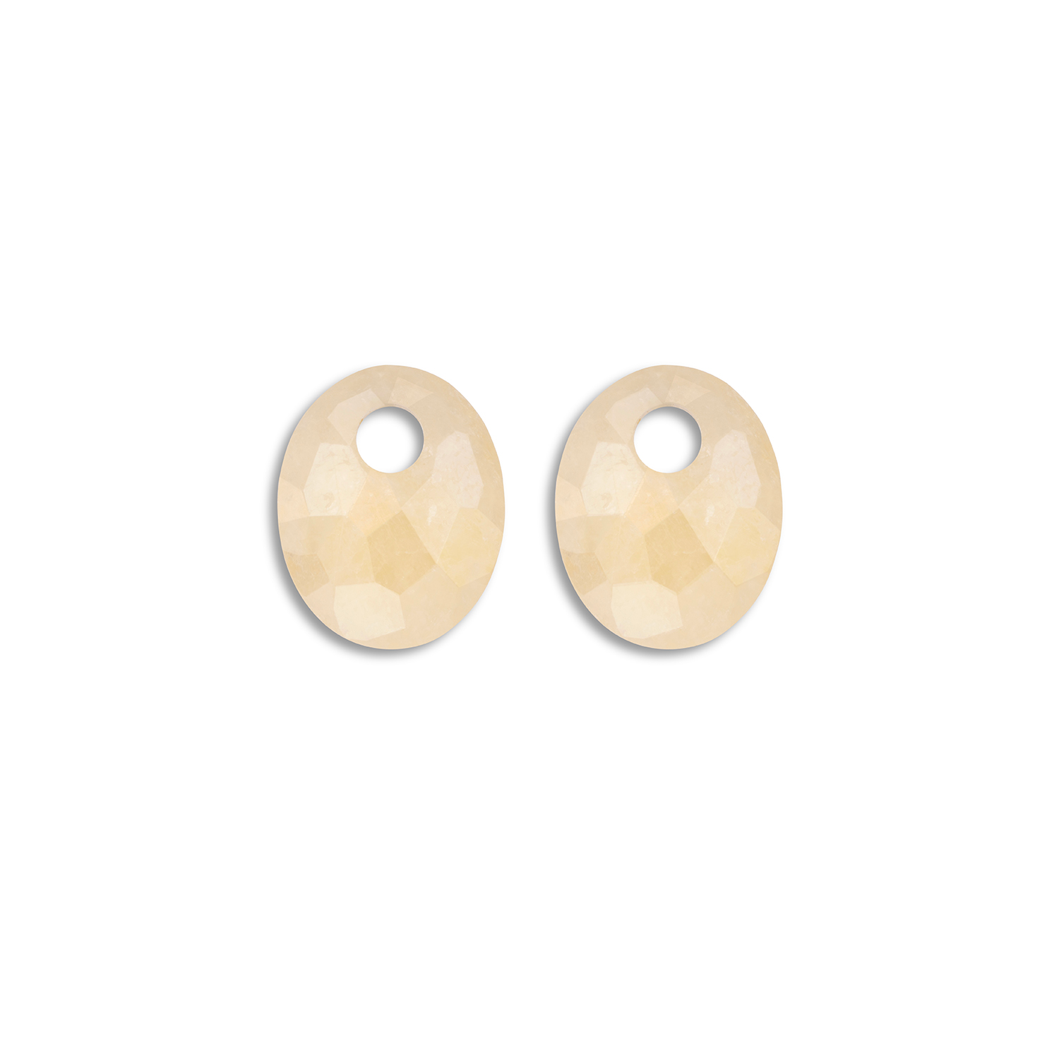 Earstones I Small Oval - Buttery Jade