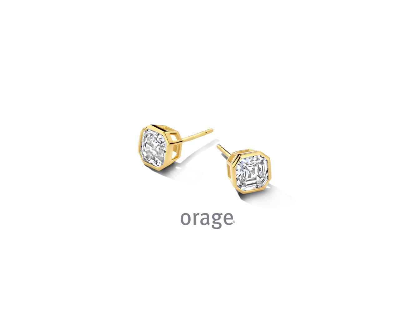 Oorringen verguld 18 k 