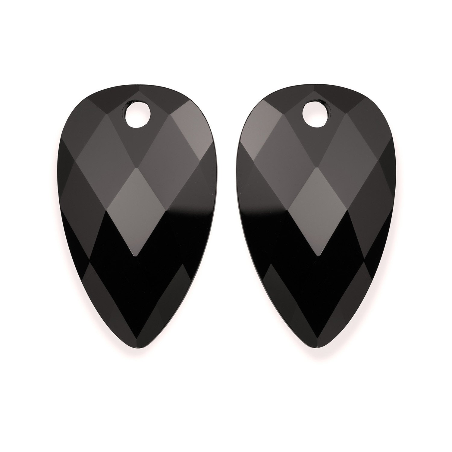 Oorsteentjes - Blossom - Facet Onyx