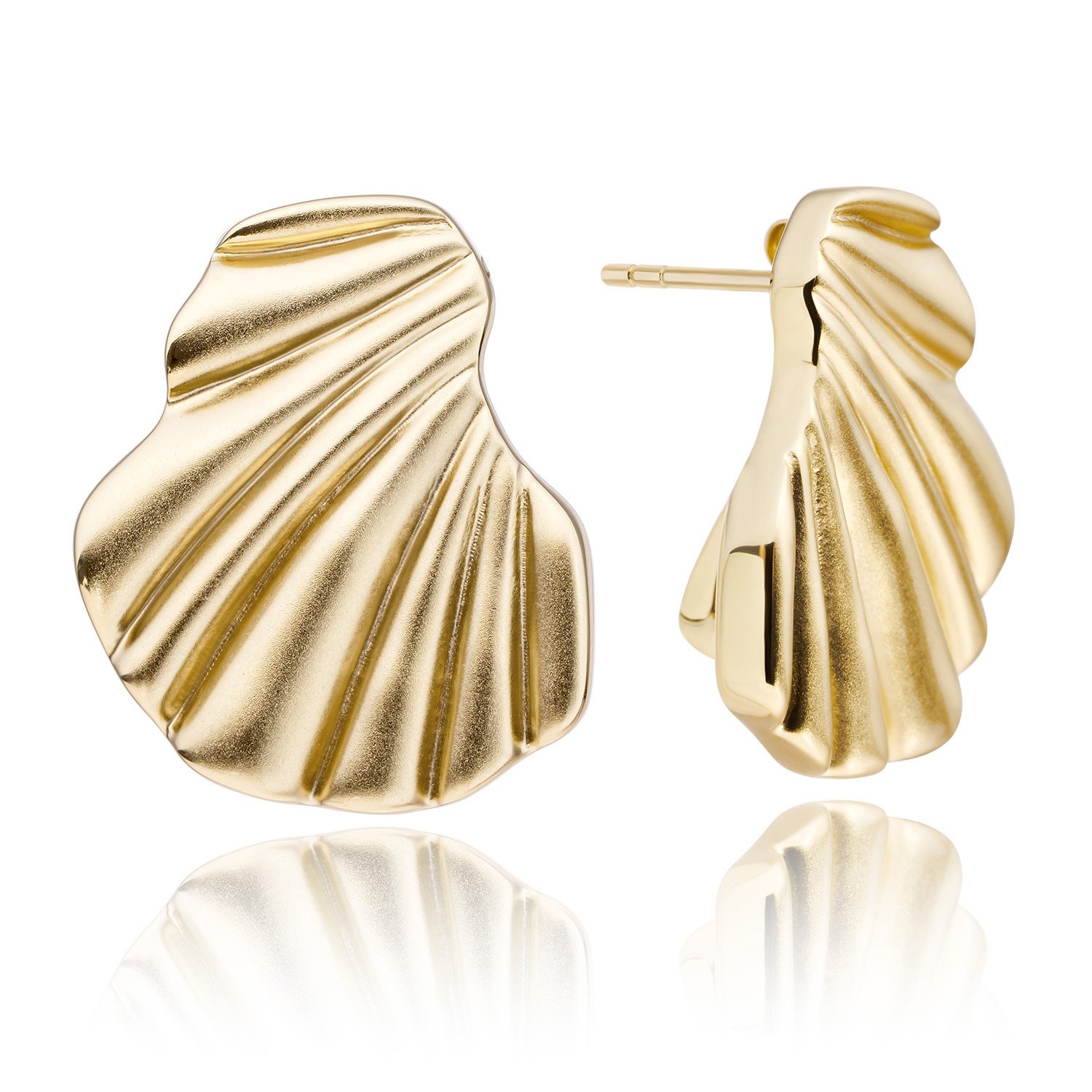 Earrings I Dune Push Back Earrings - Gold