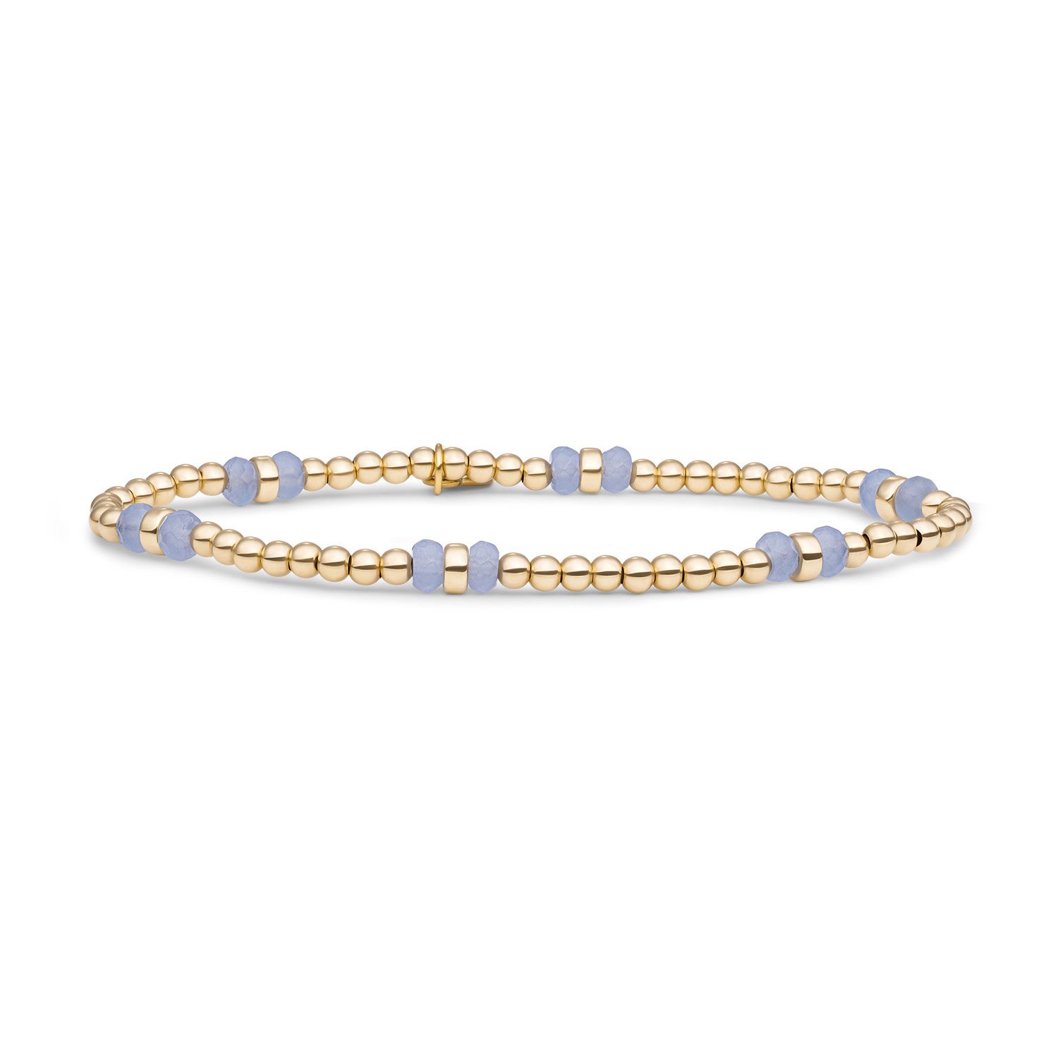 SPARKLING JEWELS ARMBAND MILKY JADE GOLD