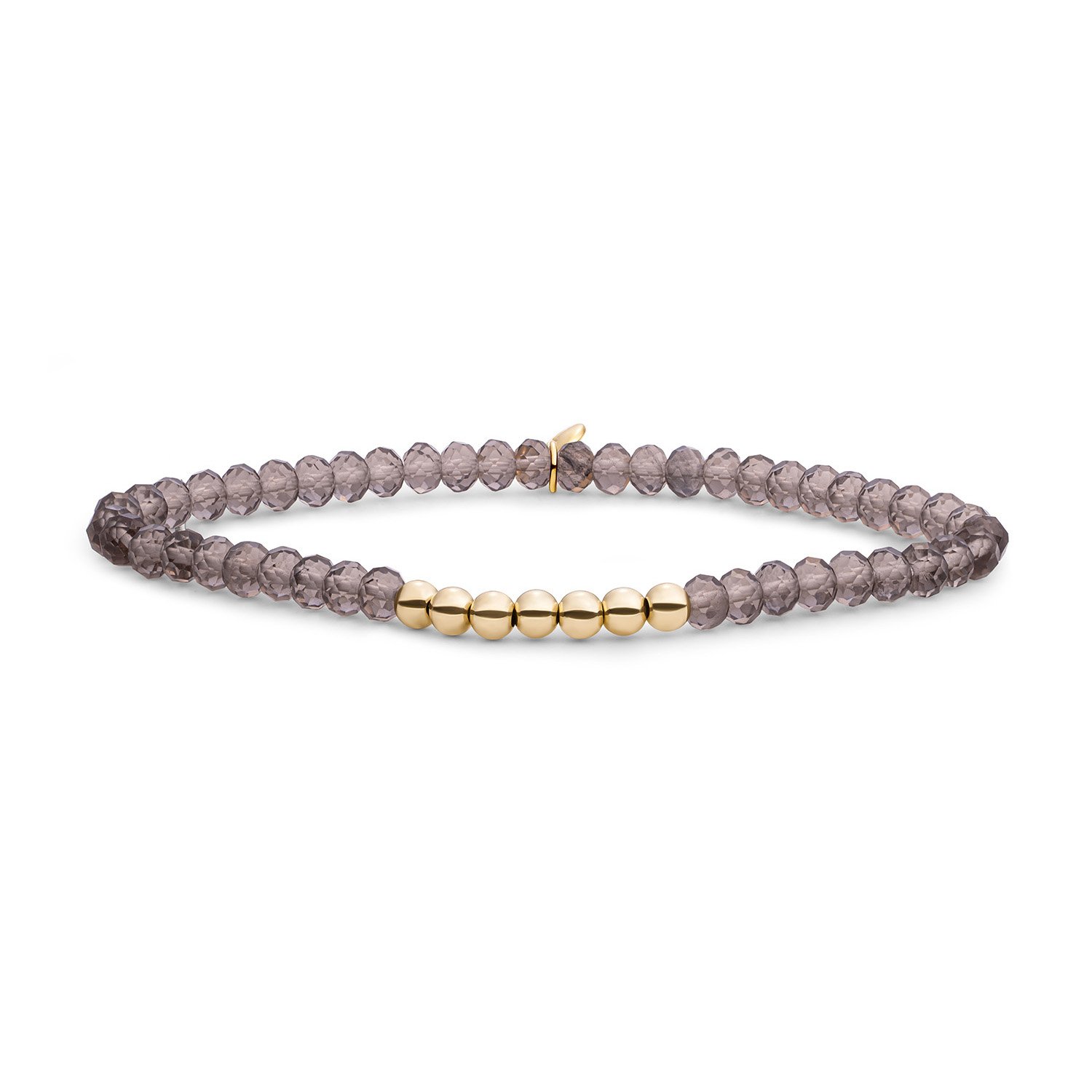 SPARKLING JEWELS ARMBAND SMOKEY QUARTZ  SB-G-4MM-RLI-G23