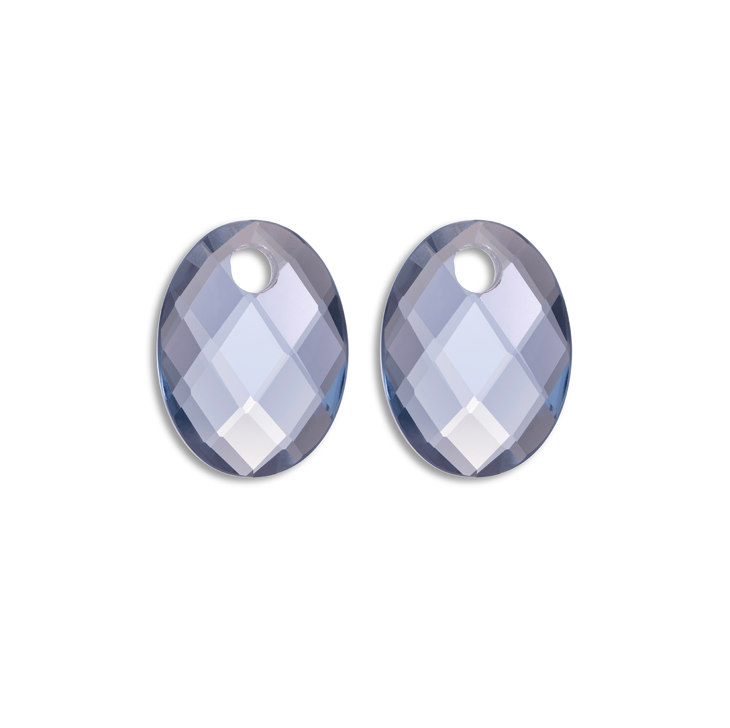 Oorbel bedels los Ice Blue Quartz