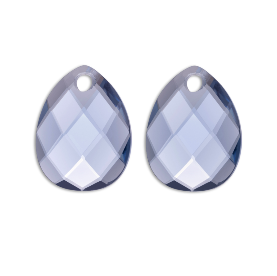 Oorbel bedels los Ice blue Quartz