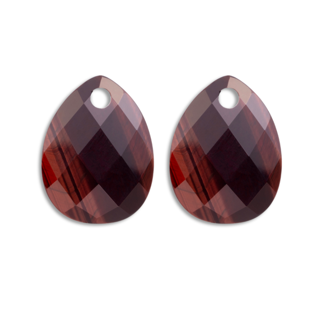 Oorbel hangers los van red tiger eye