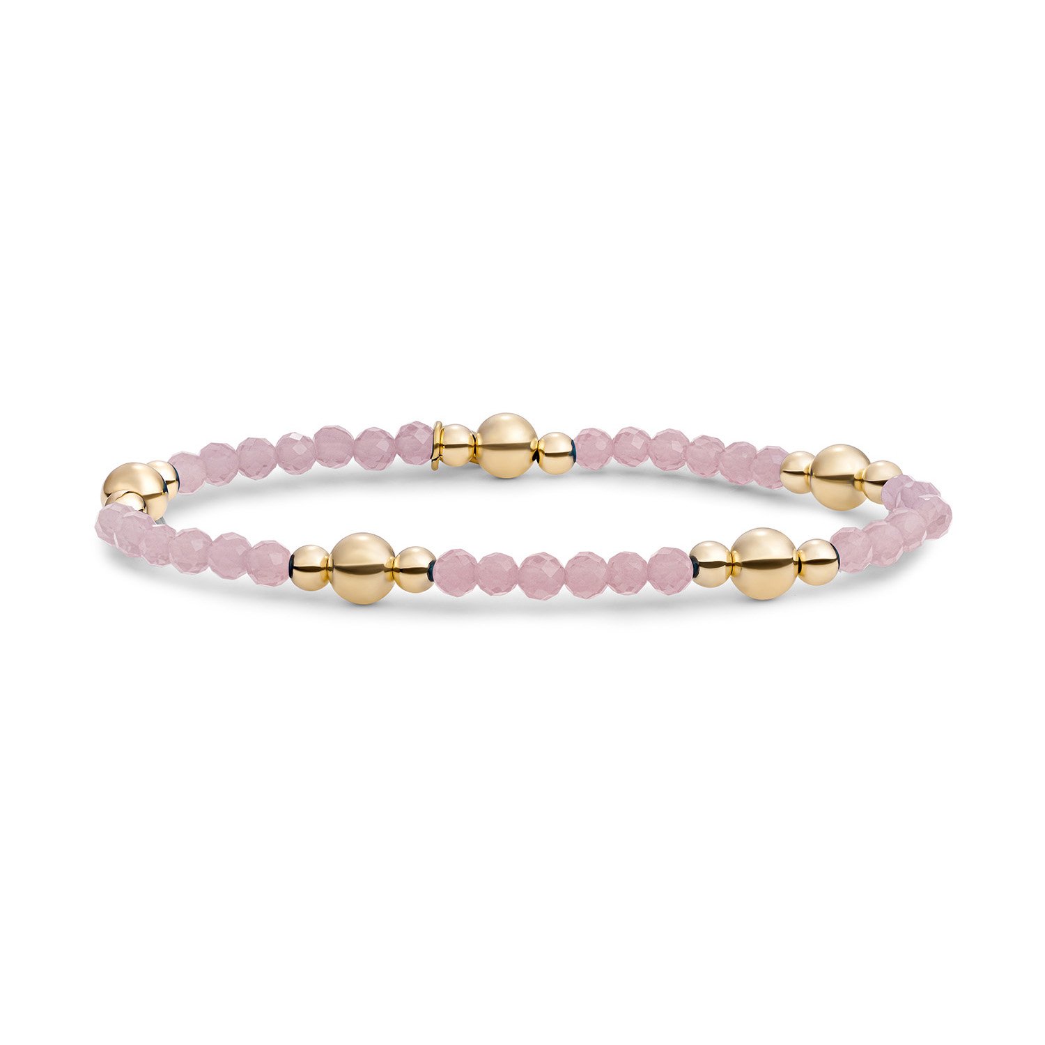 Sparkling Jewels Armband Pink Opalite Bold Mix Gold BLK01G-G66