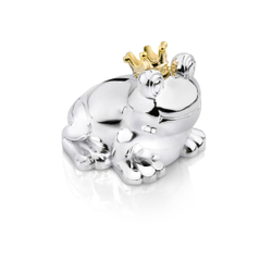 Spaarpot Trekker 14x8x9cm zilver kleur