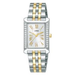 Lorus Analoog kwartshorloge voor heren, met metalen armband RH359AX9, groen, Modern